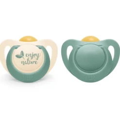 NUK Sut - for Nature Latex S1 Grøn (2-pak)- Sutter
