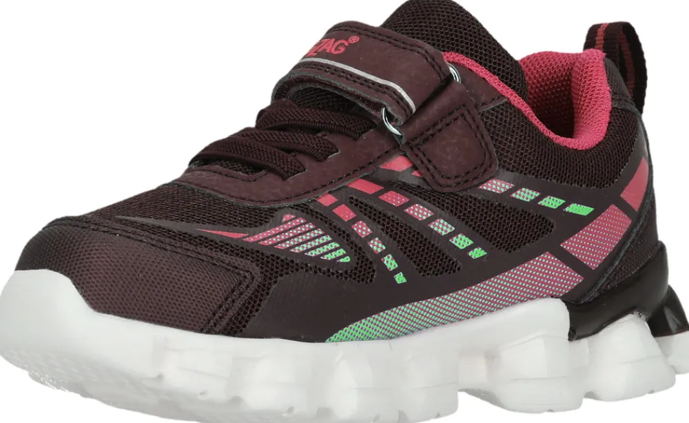 ZIG ZAG Nunsta Sneakers m. Lys - Fiery red- Sneakers Med Lys