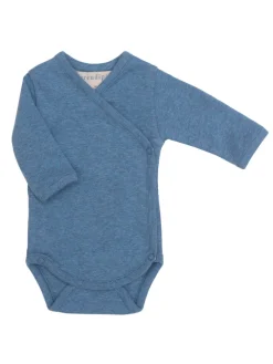 Serendipity Organics Nyfødt Slå-om Body - AZUR- Bodystocking M. Skrålukning|Bodystocking Langærmet