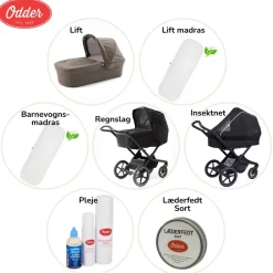 Odder Musthaves + Lift (linen) pakke- Barnevognspakker