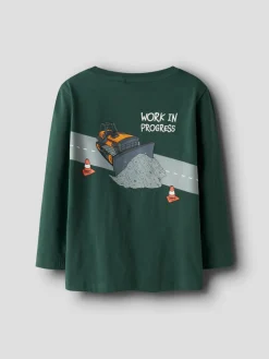 NAME IT Ofek Tonka Trøje - Bistro Green- Cardigans, Veste & Trøjer