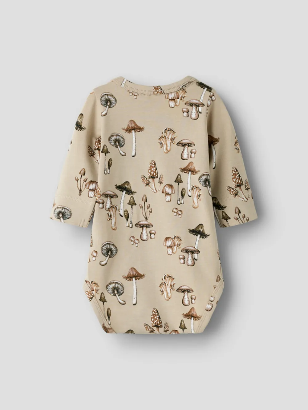 NAME IT Ofeyan Langærmet Body - Island Fossil- Bodystocking Langærmet