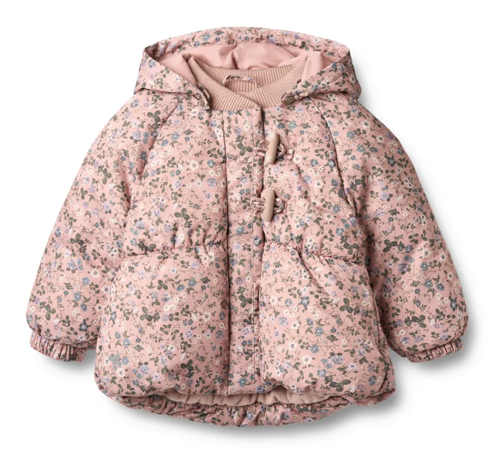 Wheat Olga Pufferjakke - Rose powder flowers- Vinterjakker & Bukser