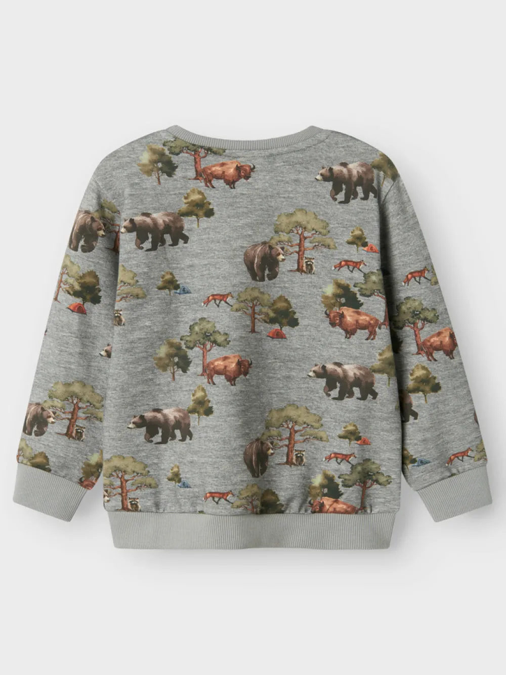 NAME IT Olin Sweatshirt - Grey Melange- Cardigans, Veste & Trøjer