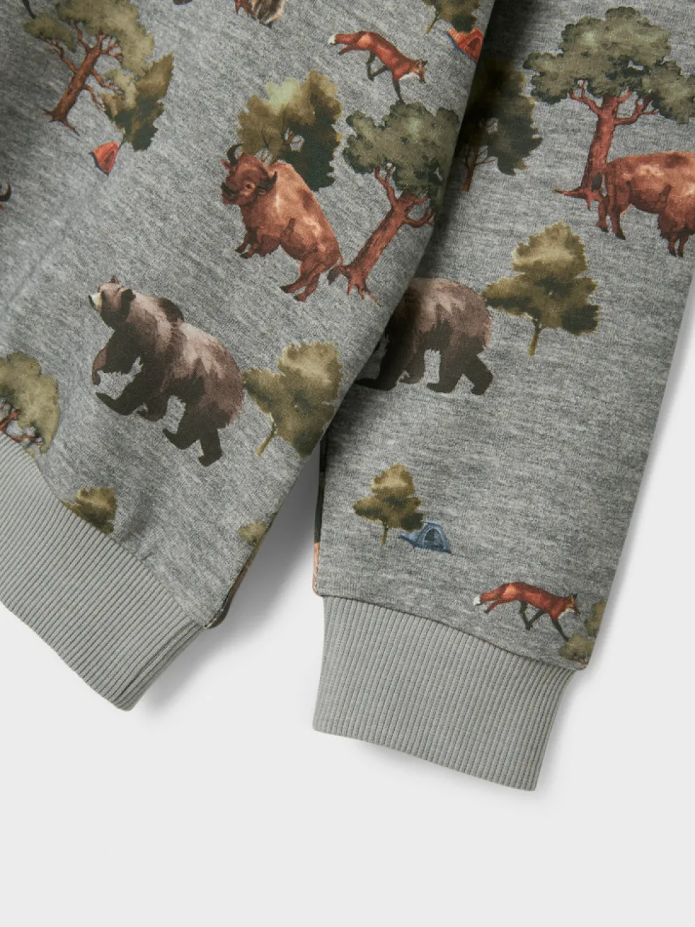 NAME IT Olin Sweatshirt - Grey Melange- Cardigans, Veste & Trøjer