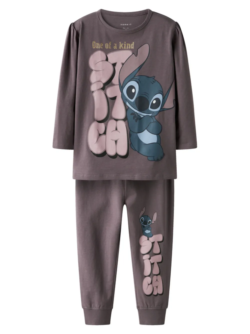 NAME IT Olina Stitch Nattøj Sæt - Moonscape- Nattøj & Natkjoler