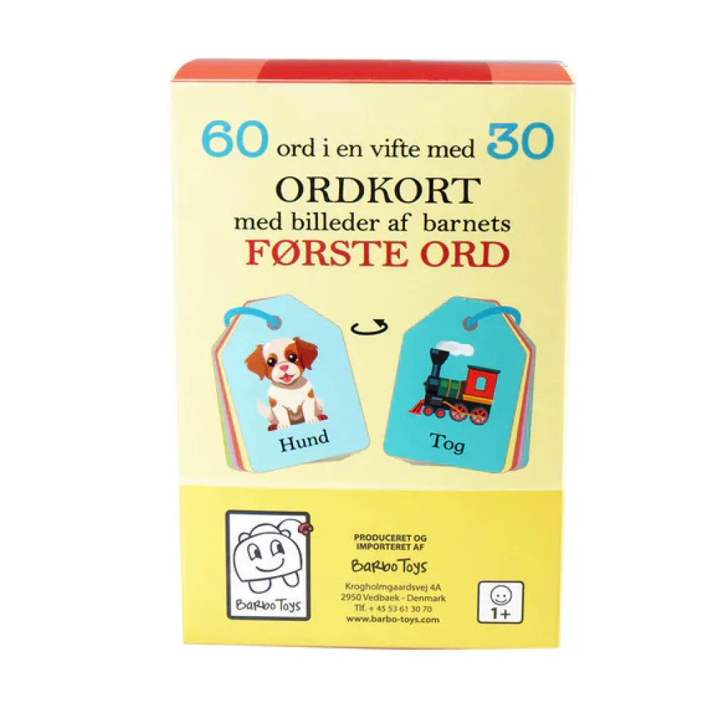 Barbo Toys Ordkort - Mine Først Ord- Aktivitets- & Malebøger