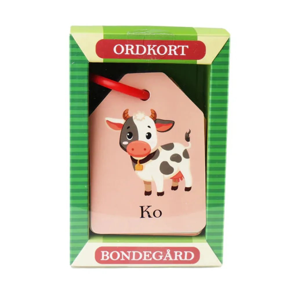 Barbo Toys Ordkort - På Bondegården- Aktivitets- & Malebøger