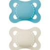 MAM Original 0-6m Silicone Unprinted Blue- Sutter