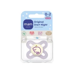 MAM Original Start Night Silk 0-2m 1pk Pink- Sutter