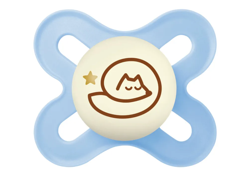 MAM Original Start Night Silk 0-2m 1pk Blue- Sutter