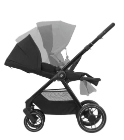 Maxi-Cosi Oxford plus - twillic black- Kombivogne Med Flade Sæder