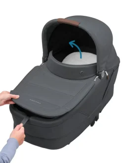 Maxi-Cosi Oxford plus - twillic graphite- Kombivogne Med Flade Sæder