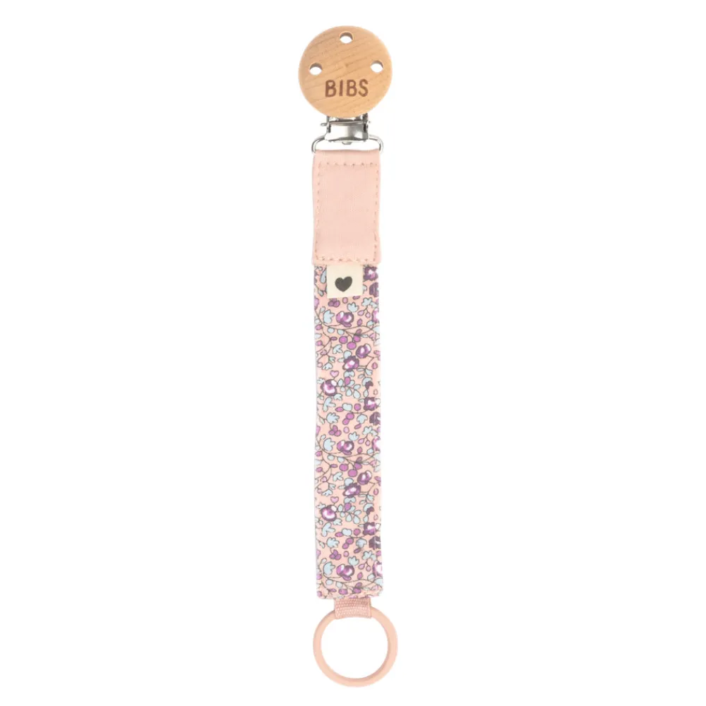 BIBS X LIBERTY Pacifier Clip Eloise Blush- Suttesnore Og Suttebokse