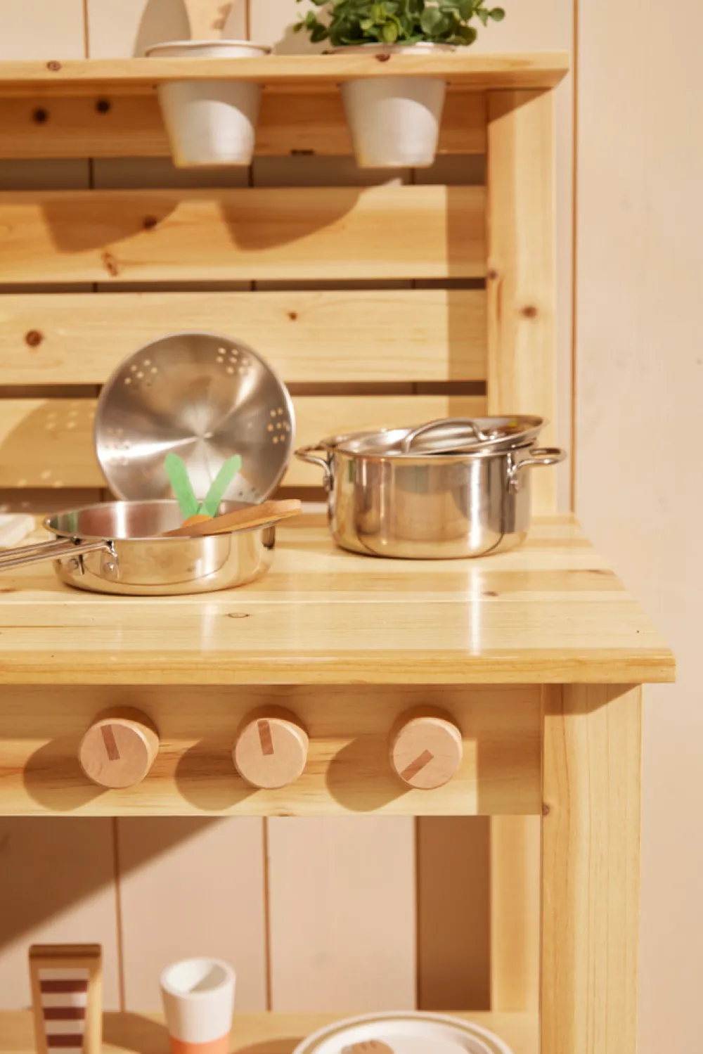 Kids Concept Pandesæt i rustfrit metal- Køkkenleg