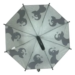 Follow the duck Paraply med elefantprint sage green- Regntøj