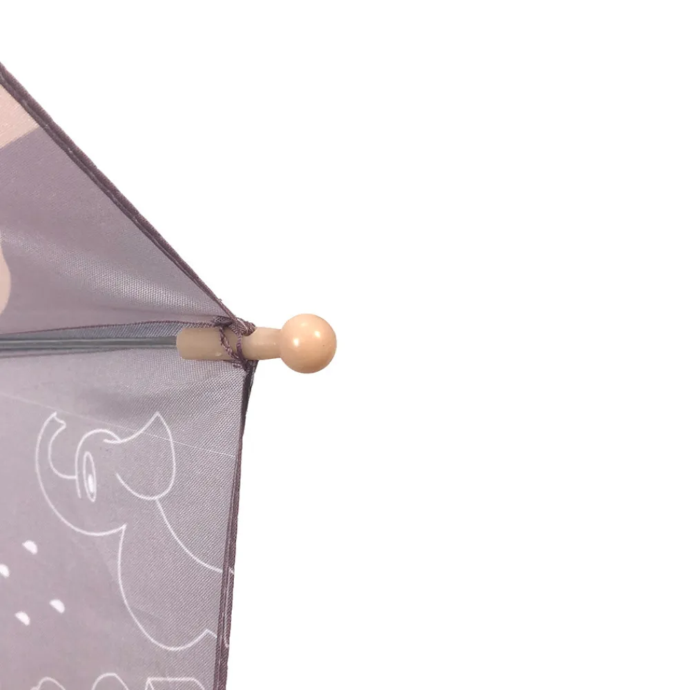 Follow the duck Paraply med elefantprint blush rose- Regntøj