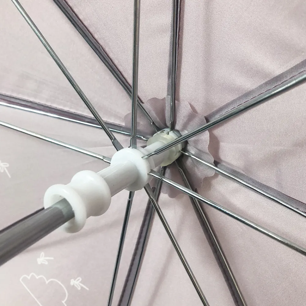 Follow the duck Paraply med elefantprint blush rose- Regntøj