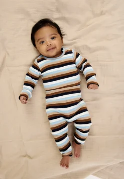 The New Siblings Park Rib Body langærmet - POWDERBLUE- Bodystocking Langærmet