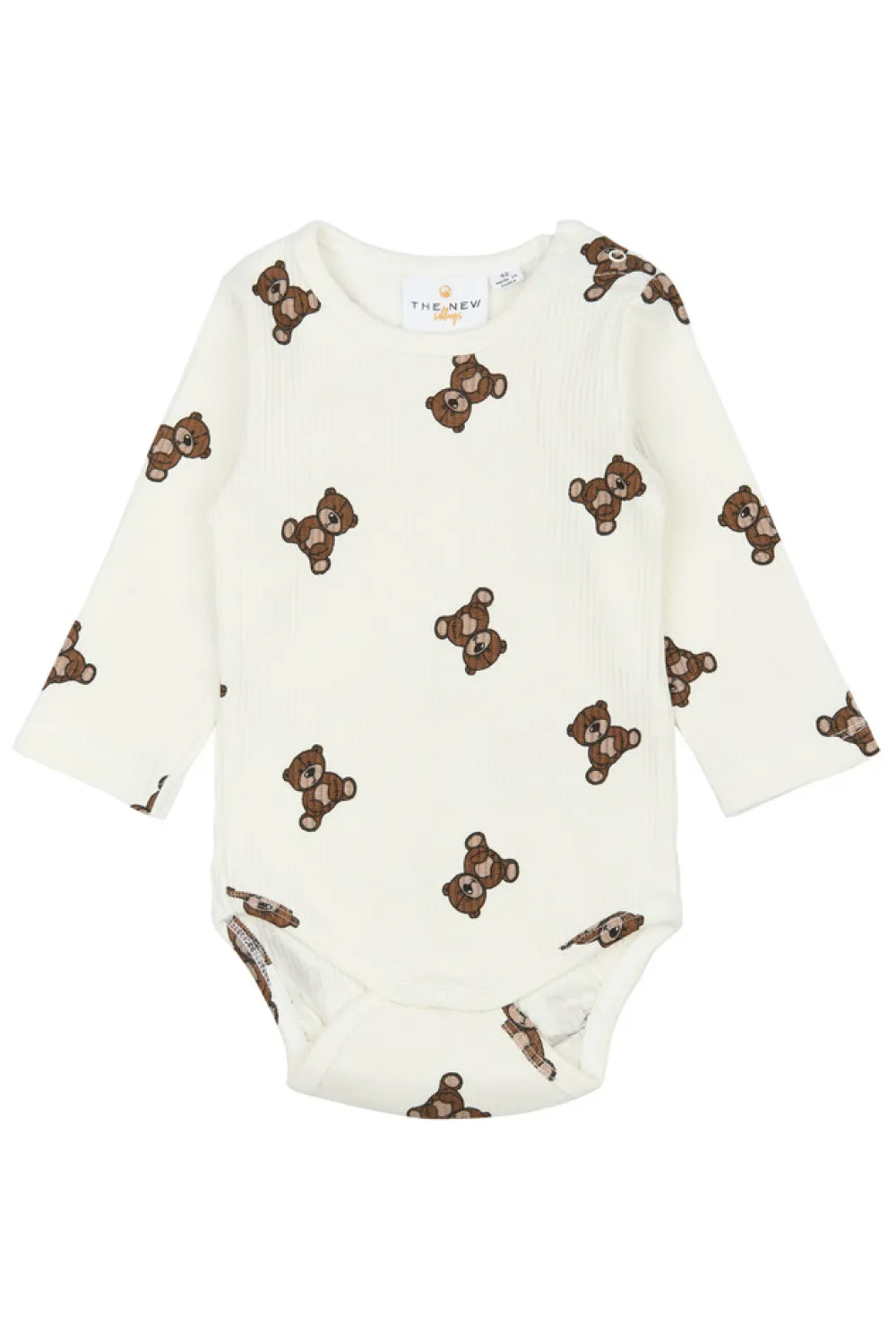 The New Siblings Paulo Rib Body langærmet - Cloud dancer- Bodystocking Langærmet
