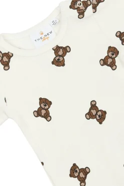 The New Siblings Paulo Rib Body langærmet - Cloud dancer- Bodystocking Langærmet