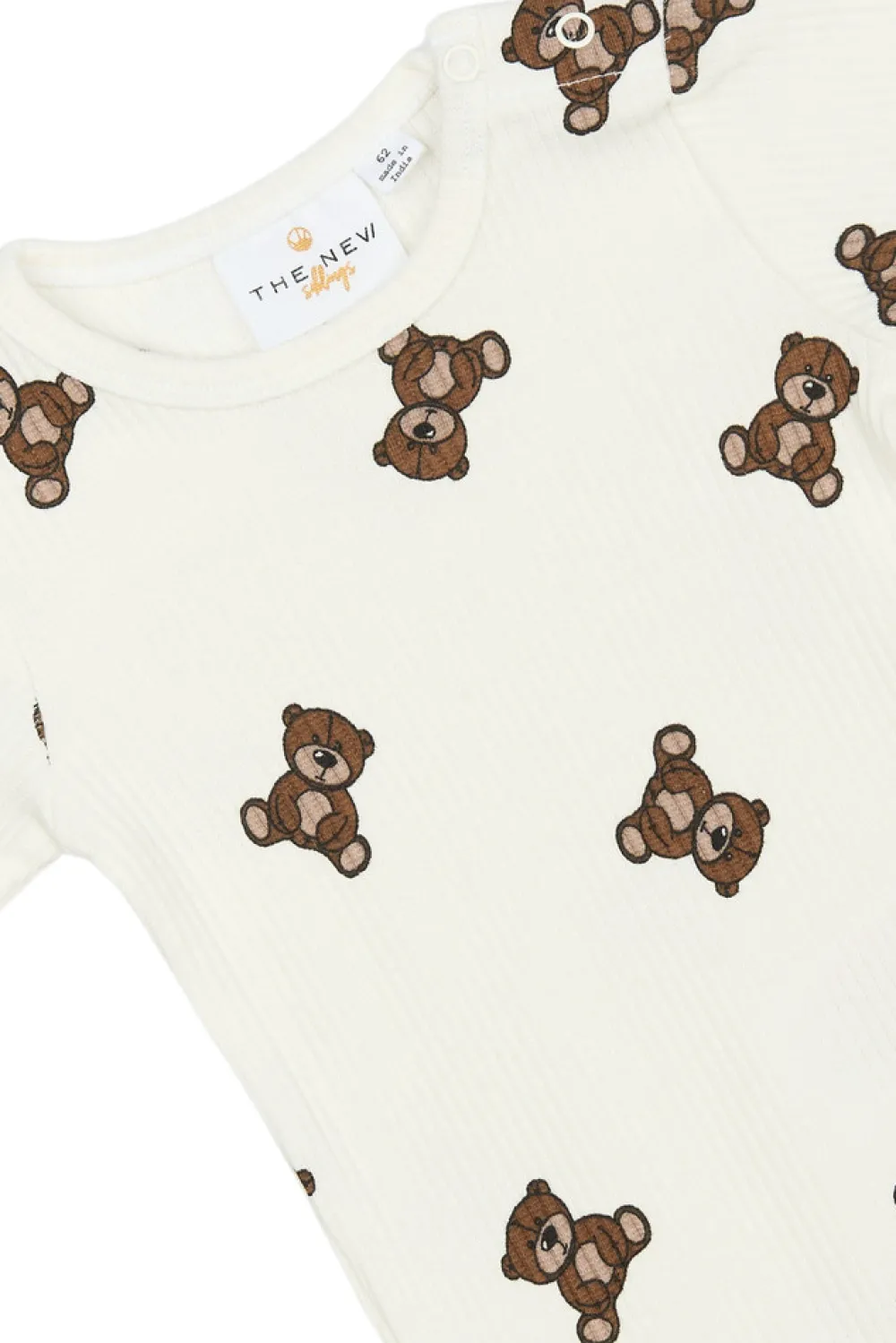 The New Siblings Paulo Rib Body langærmet - Cloud dancer- Bodystocking Langærmet