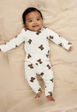 The New Siblings Paulo Rib Body langærmet - Cloud dancer- Bodystocking Langærmet