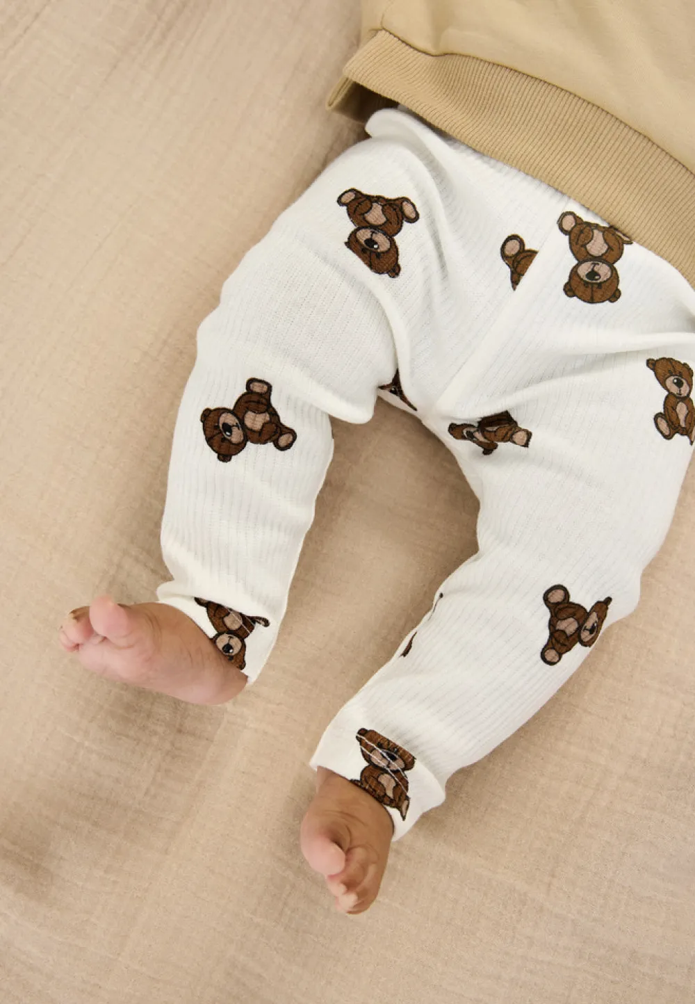 The New Siblings Paulo Rib Leggings - Cloud dancer- Leggings