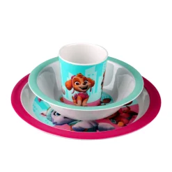 Paw Patrol 3 pcs set - Red - 100% melamin- Service