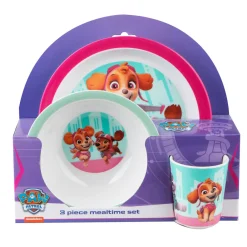 Paw Patrol 3 pcs set - Red - 100% melamin- Service
