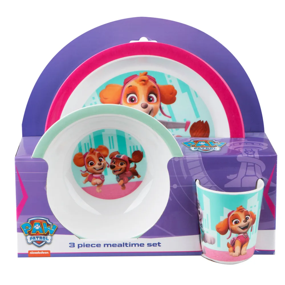 Paw Patrol 3 pcs set - Red - 100% melamin- Service