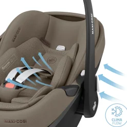 Maxi-Cosi Pebble 360 Pro2 - Twillic Truffle- Autostole Uden Baser|Autostole 40-87 Cm (0-15 Mdr.)
