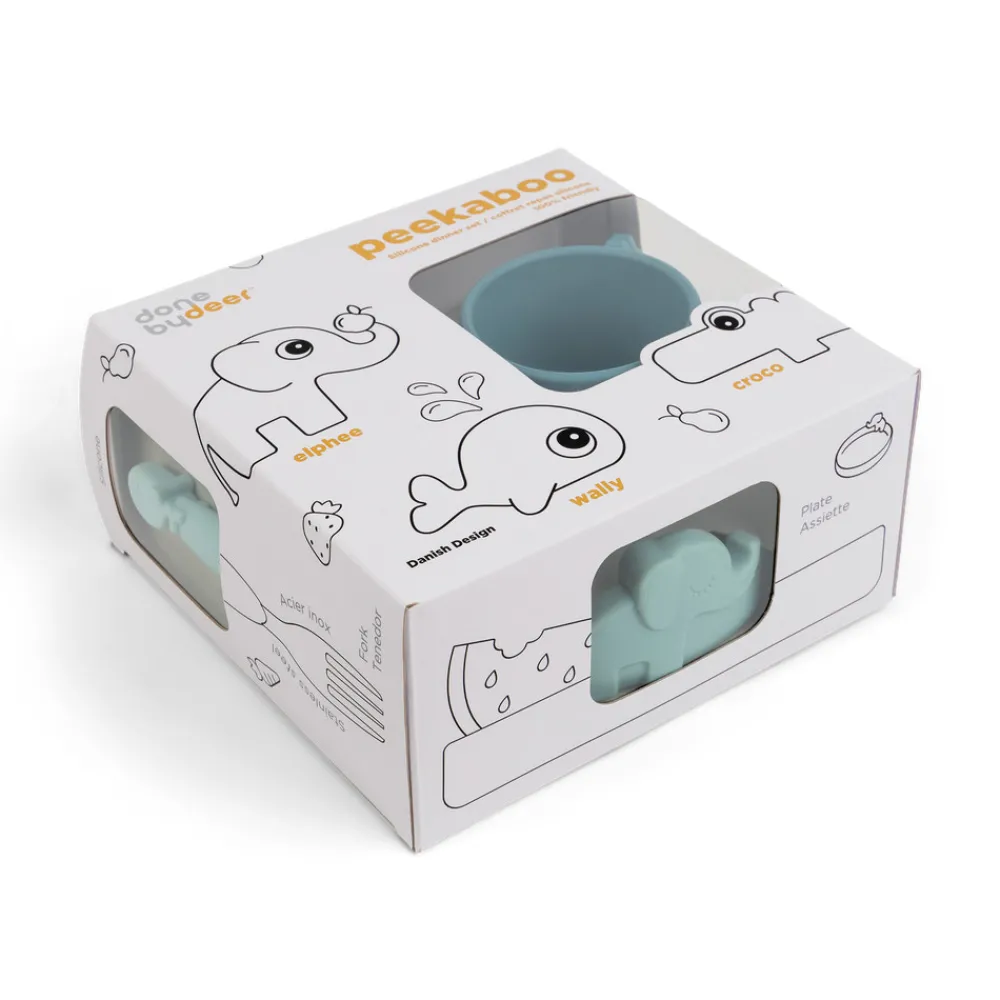 Done By Deer Peekaboo spisesæt - blå- Service