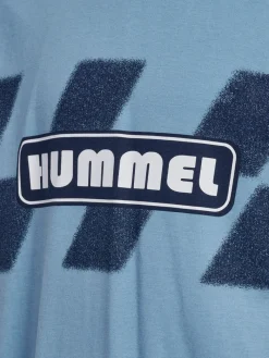 hummel Pets t-shirt kortærmet - FADED DENIM- T-Shirts & Toppe