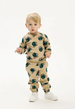 The New Siblings Phil Sweatpants - HUMUS AOP- Bukser