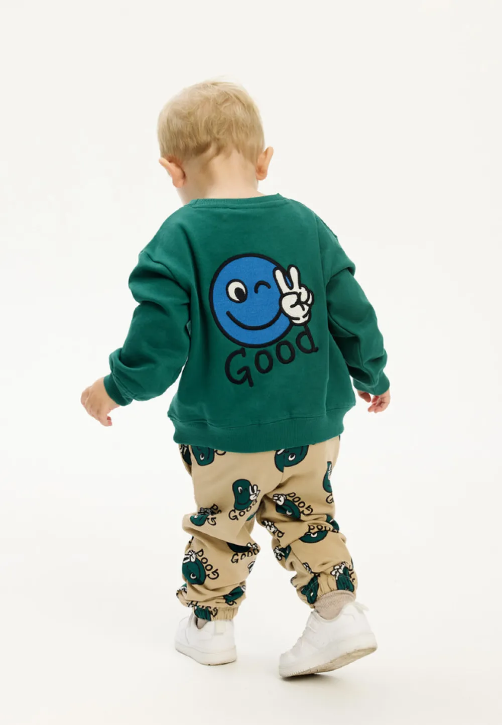 The New Siblings Phil Sweatpants - HUMUS AOP- Bukser