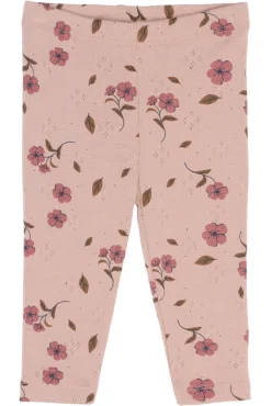 The New Siblings Picole Pointelle Leggings - Adobe rose- Leggings