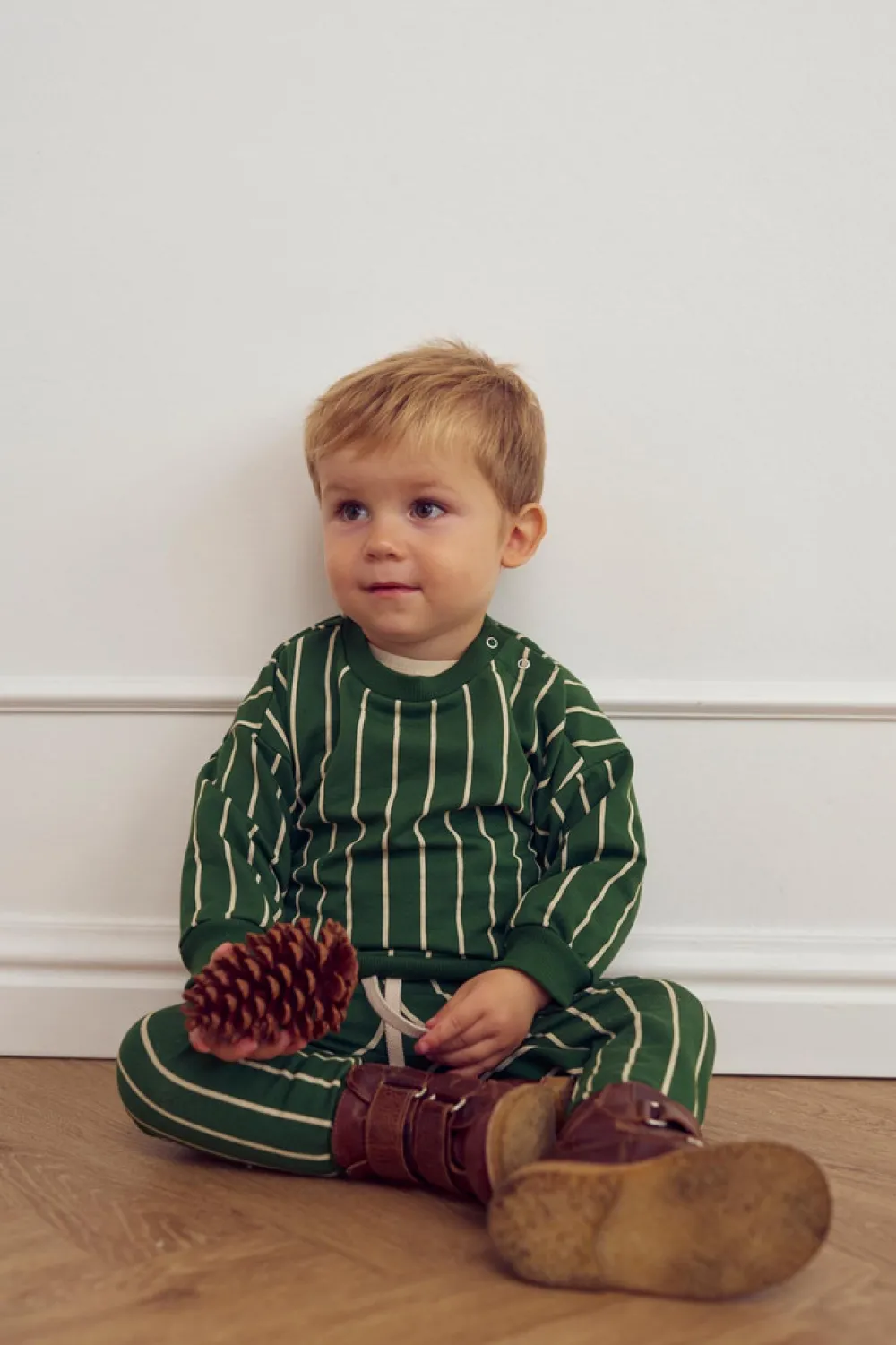 Müsli Pinstripe Sweatbukser - 690000266- Bukser