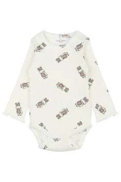 The New Siblings Pippa Rib Body langærmet - Cloud dans- Bodystocking Langærmet