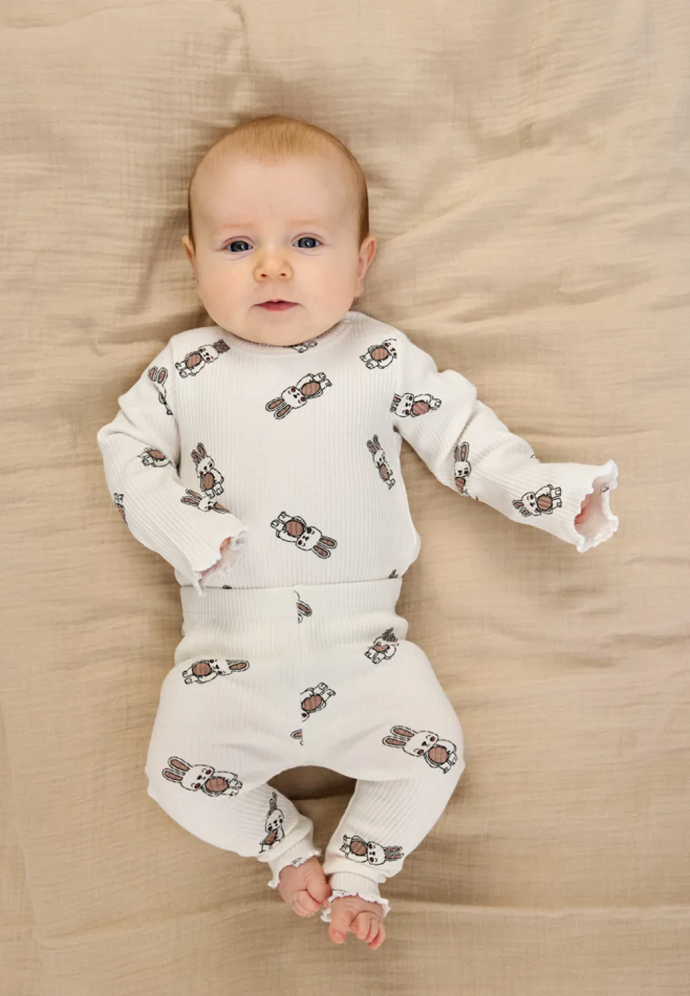 The New Siblings Pippa Rib Leggings - Cloud dans- Leggings