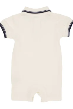 Copenhagen Colors Pique polo romper - CREAM- Bodystocking Kortærmet