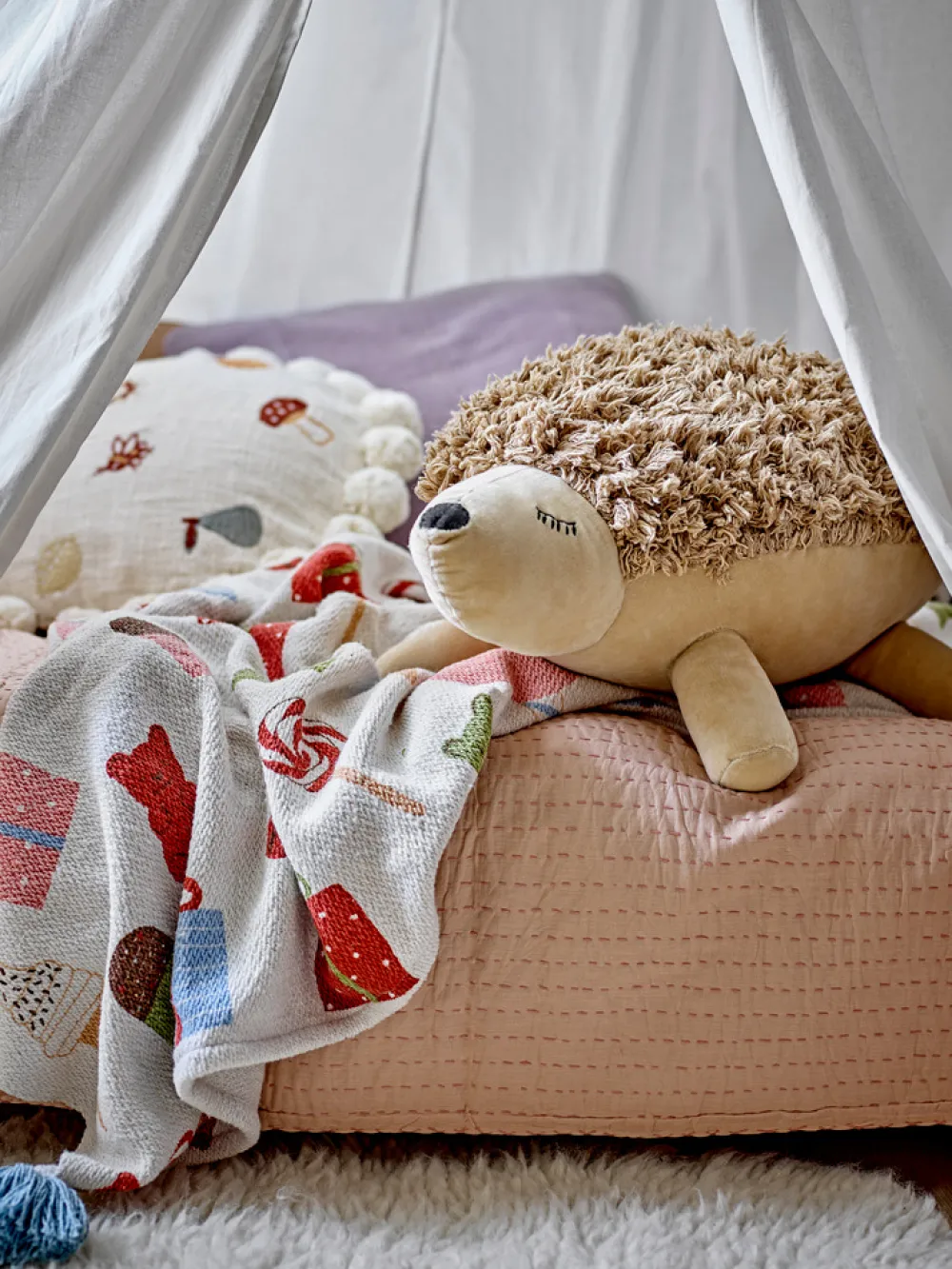 Bloomingvillemini Plaid, Sweets, Natur-Børn Tæpper