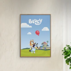 Poster & Frame Plakat - Bluey - Ballon 30x40-Børn Plakater