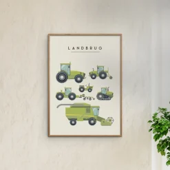 Poster & Frame Plakat - Landbrugsmaskiner A3-Børn Plakater