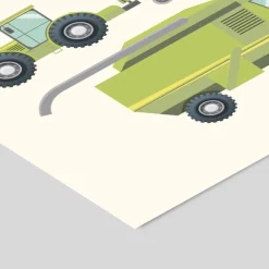 Poster & Frame Plakat - Landbrugsmaskiner A3-Børn Plakater