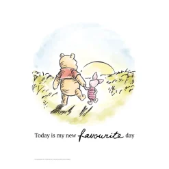 Poster & Frame Plakat - Peter Plys - venskabssolnedgang-Børn Plakater