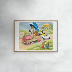 Poster & Frame Plakat - Rasmus Klump Regnvejr 30x40-Børn Plakater