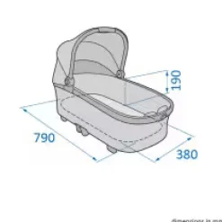 Maxi-Cosi Plaza plus - essential black- Kombivogne Med Ergonomiske Sæder