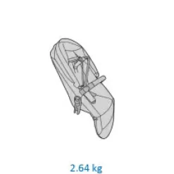 Maxi-Cosi Plaza plus - essential black- Kombivogne Med Ergonomiske Sæder