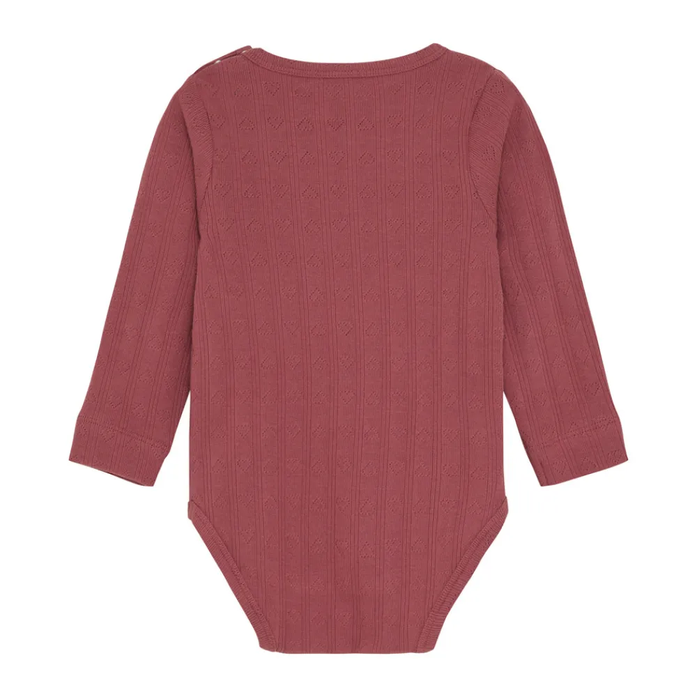 En Fant Pointelle Body Langærmet - 4598- Bodystocking Langærmet